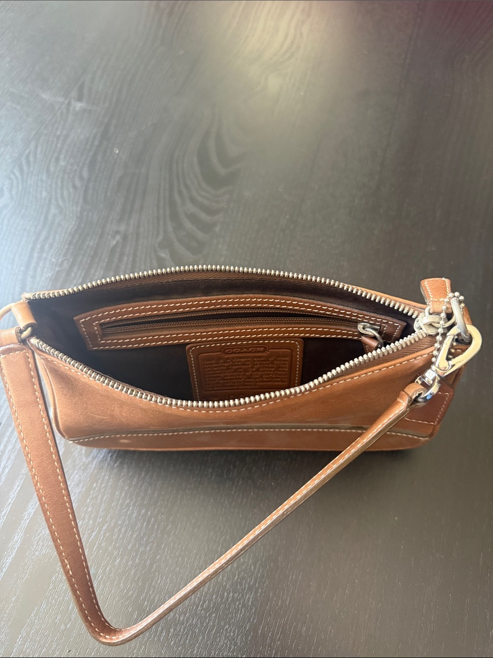 Coach Tan Leather Mini Shoulder Bag - Picture 6 of 6